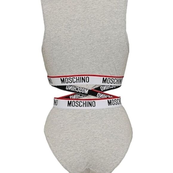 🔥MOSCHINO🔥 WOMAN'S GREY BODYSUIT sexy, sexy, sexy - SIZE LARGE *NWT - Picture 6 of 15